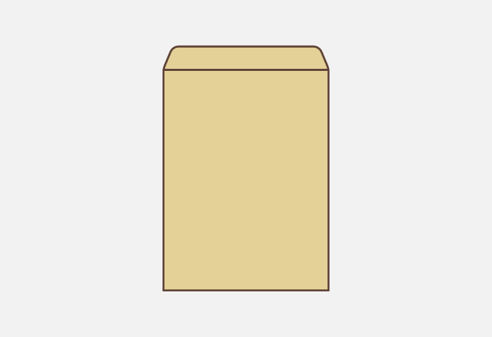 角形封筒<small>(かくがたふうとう)</small>