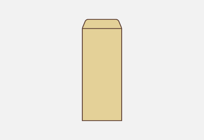 長形封筒<small>(なががたふうとう)</small>