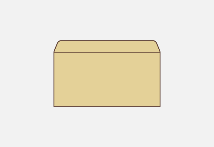洋形封筒<small>(ようがたふうとう)</small>